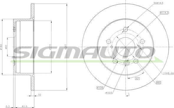 SIGMAUTO DBB980S - Disque de frein cwaw.fr