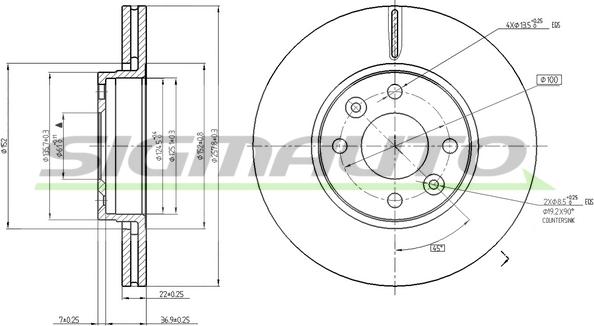 SIGMAUTO DBB978V - Disque de frein cwaw.fr