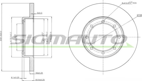 SIGMAUTO DBB977S - Disque de frein cwaw.fr