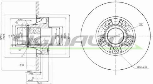 SIGMAUTO DBB498S - Disque de frein cwaw.fr