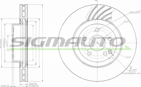 SIGMAUTO DBB595V - Disque de frein cwaw.fr