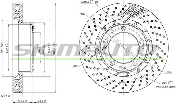 SIGMAUTO DBB592VRD - Disque de frein cwaw.fr