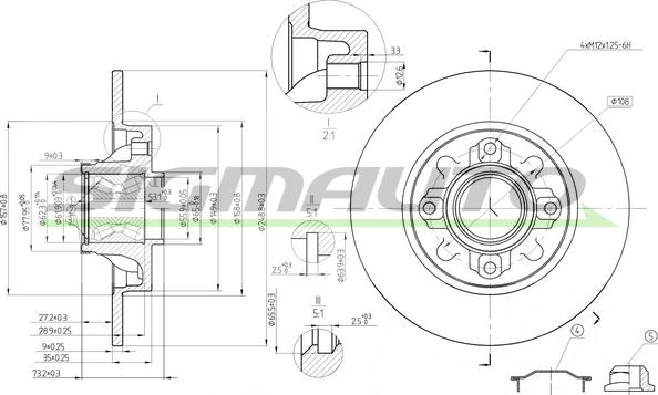 SIGMAUTO DBB695S - Disque de frein cwaw.fr