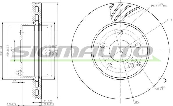 SIGMAUTO DBB690V - Disque de frein cwaw.fr