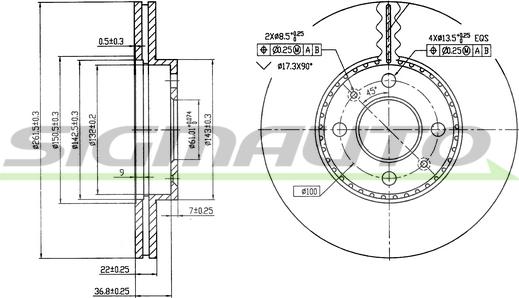 SIGMAUTO DBB006V - Disque de frein cwaw.fr