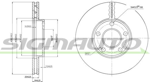 SIGMAUTO DBB014V - Disque de frein cwaw.fr