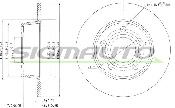 SIGMAUTO DBB190S - Disque de frein cwaw.fr