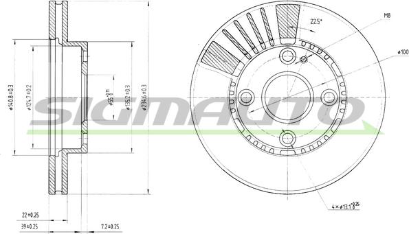 SIGMAUTO DBB104V - Disque de frein cwaw.fr