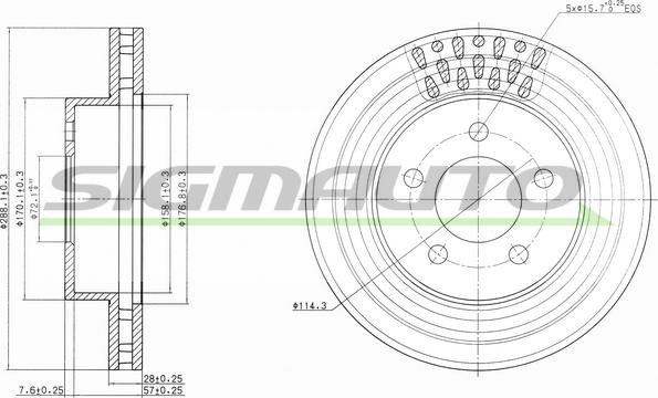 SIGMAUTO DBB184V - Disque de frein cwaw.fr