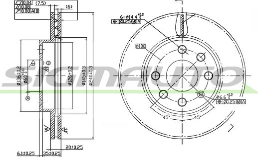 SIGMAUTO DBB130V - Disque de frein cwaw.fr