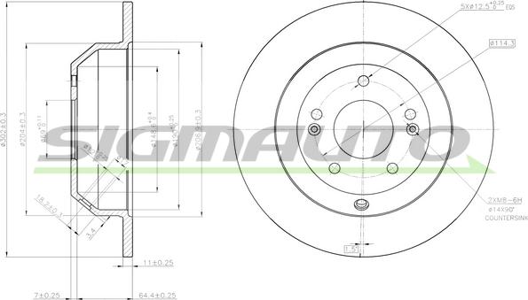 SIGMAUTO DBB873S - Disque de frein cwaw.fr