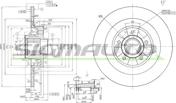 SIGMAUTO DBB386S - Disque de frein cwaw.fr