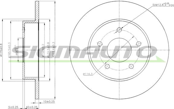 SIGMAUTO DBB383S - Disque de frein cwaw.fr