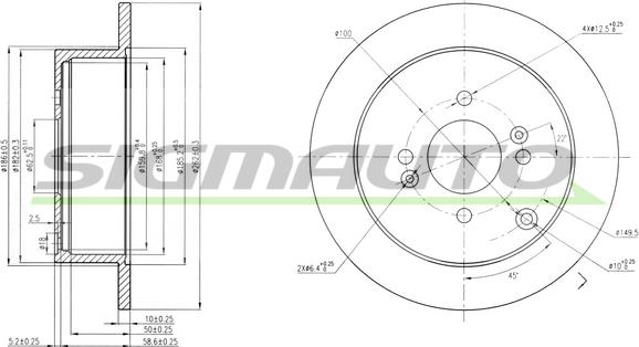 SIGMAUTO DBB794S - Disque de frein cwaw.fr