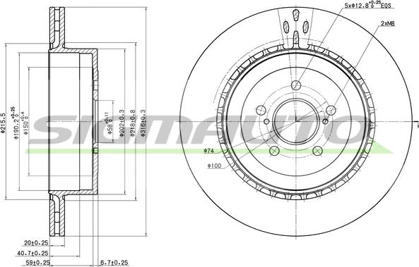 SIGMAUTO DBB750V - Disque de frein cwaw.fr