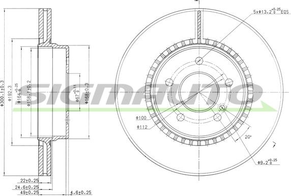 SIGMAUTO DBB764V - Disque de frein cwaw.fr