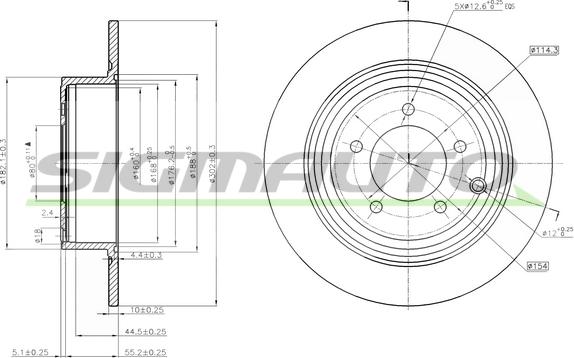 SIGMAUTO DBB763S - Disque de frein cwaw.fr