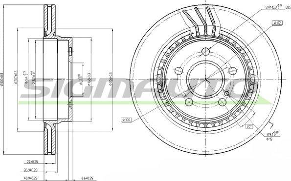 SIGMAUTO DBB700V - Disque de frein cwaw.fr