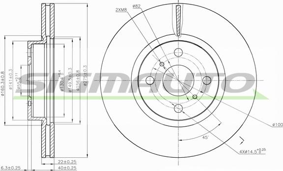 SIGMAUTO DBB780V - Disque de frein cwaw.fr