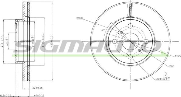 SIGMAUTO DBB779V - Disque de frein cwaw.fr