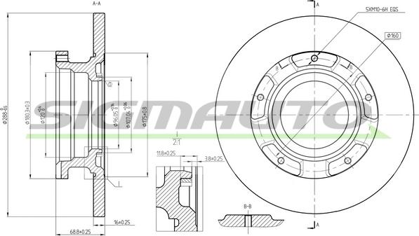 SIGMAUTO DBC472S - Disque de frein cwaw.fr