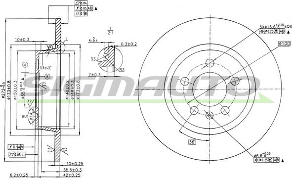 SIGMAUTO DBC691S - Disque de frein cwaw.fr