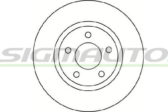 SIGMAUTO DBC099V - Disque de frein cwaw.fr