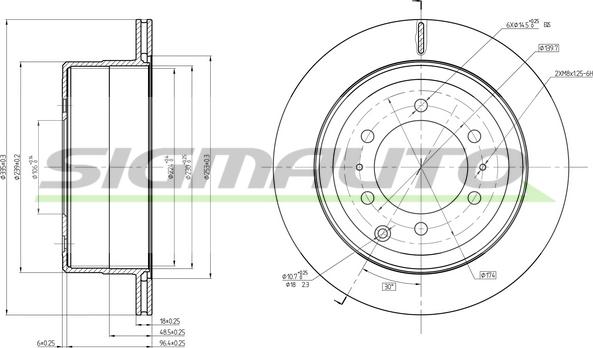 SIGMAUTO DBC212V - Disque de frein cwaw.fr