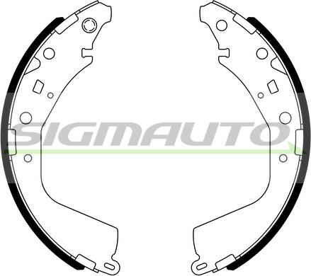 SIGMAUTO SFA975 - Jeu de mâchoires de frein cwaw.fr