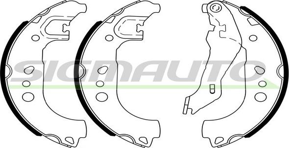 SIGMAUTO SFA474 - Jeu de mâchoires de frein cwaw.fr