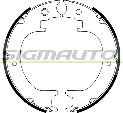 SIGMAUTO SFA894 - Jeu de mâchoires de frein, frein de stationnement cwaw.fr