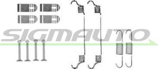 SIGMAUTO SK0019 - Kit d'accessoires, mâchoire de frein cwaw.fr