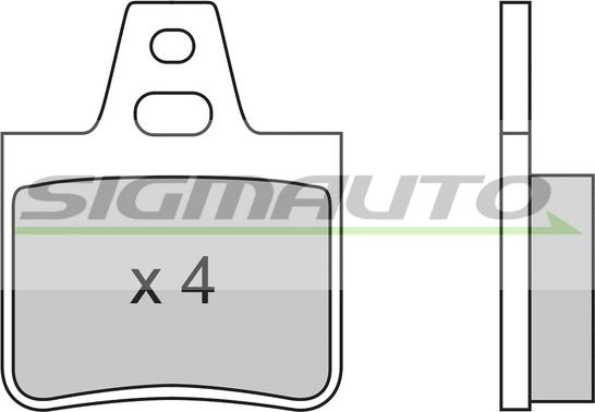 SIGMAUTO SPA455 - Kit de plaquettes de frein, frein à disque cwaw.fr