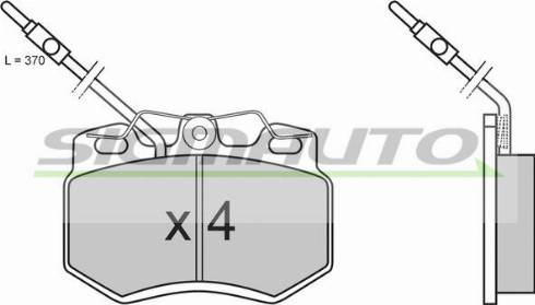 SIGMAUTO SPA604 - Kit de plaquettes de frein, frein à disque cwaw.fr