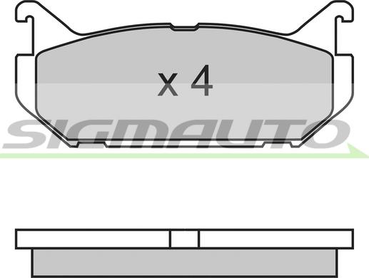 SIGMAUTO SPA632 - Kit de plaquettes de frein, frein à disque cwaw.fr