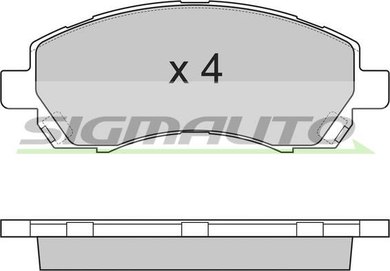 SIGMAUTO SPA820 - Kit de plaquettes de frein, frein à disque cwaw.fr