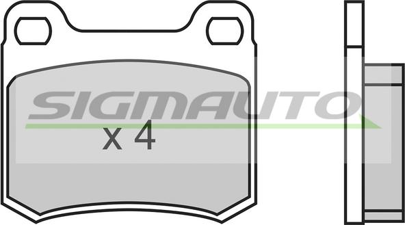 SIGMAUTO SPA314 - Kit de plaquettes de frein, frein à disque cwaw.fr