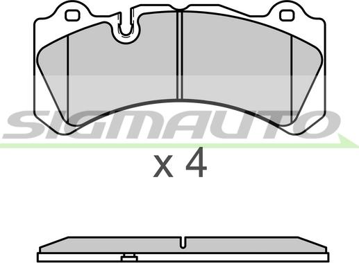 SIGMAUTO SPB665 - Kit de plaquettes de frein, frein à disque cwaw.fr