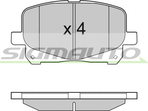 SIGMAUTO SPB049 - Kit de plaquettes de frein, frein à disque cwaw.fr