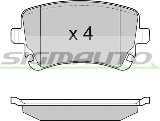 SIGMAUTO SPB086 - Kit de plaquettes de frein, frein à disque cwaw.fr