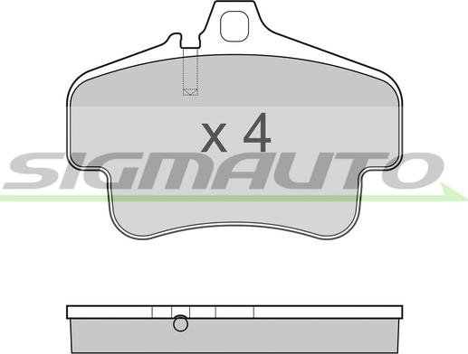 SIGMAUTO SPB180 - Kit de plaquettes de frein, frein à disque cwaw.fr