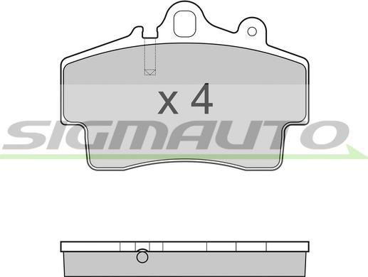 SIGMAUTO SPB179 - Kit de plaquettes de frein, frein à disque cwaw.fr