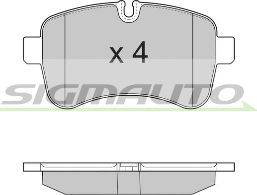 SIGMAUTO SPB315 - Kit de plaquettes de frein, frein à disque cwaw.fr