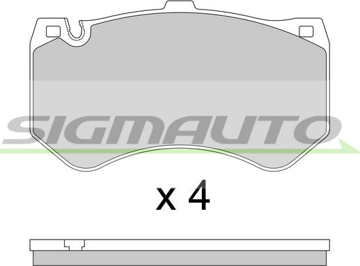 SIGMAUTO SPB779 - Kit de plaquettes de frein, frein à disque cwaw.fr