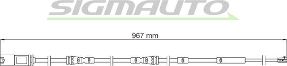 SIGMAUTO WI0958 - Contact d'avertissement, usure des plaquettes de frein cwaw.fr