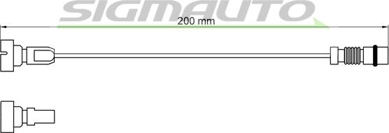 SIGMAUTO WI0963 - Contact d'avertissement, usure des plaquettes de frein cwaw.fr