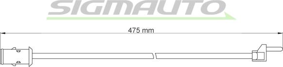 SIGMAUTO WI0903 - Contact d'avertissement, usure des plaquettes de frein cwaw.fr