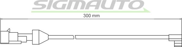 SIGMAUTO WI0902 - Contact d'avertissement, usure des plaquettes de frein cwaw.fr