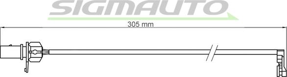 SIGMAUTO WI0914 - Contact d'avertissement, usure des plaquettes de frein cwaw.fr