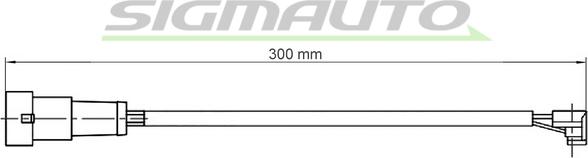 SIGMAUTO WI0912 - Contact d'avertissement, usure des plaquettes de frein cwaw.fr